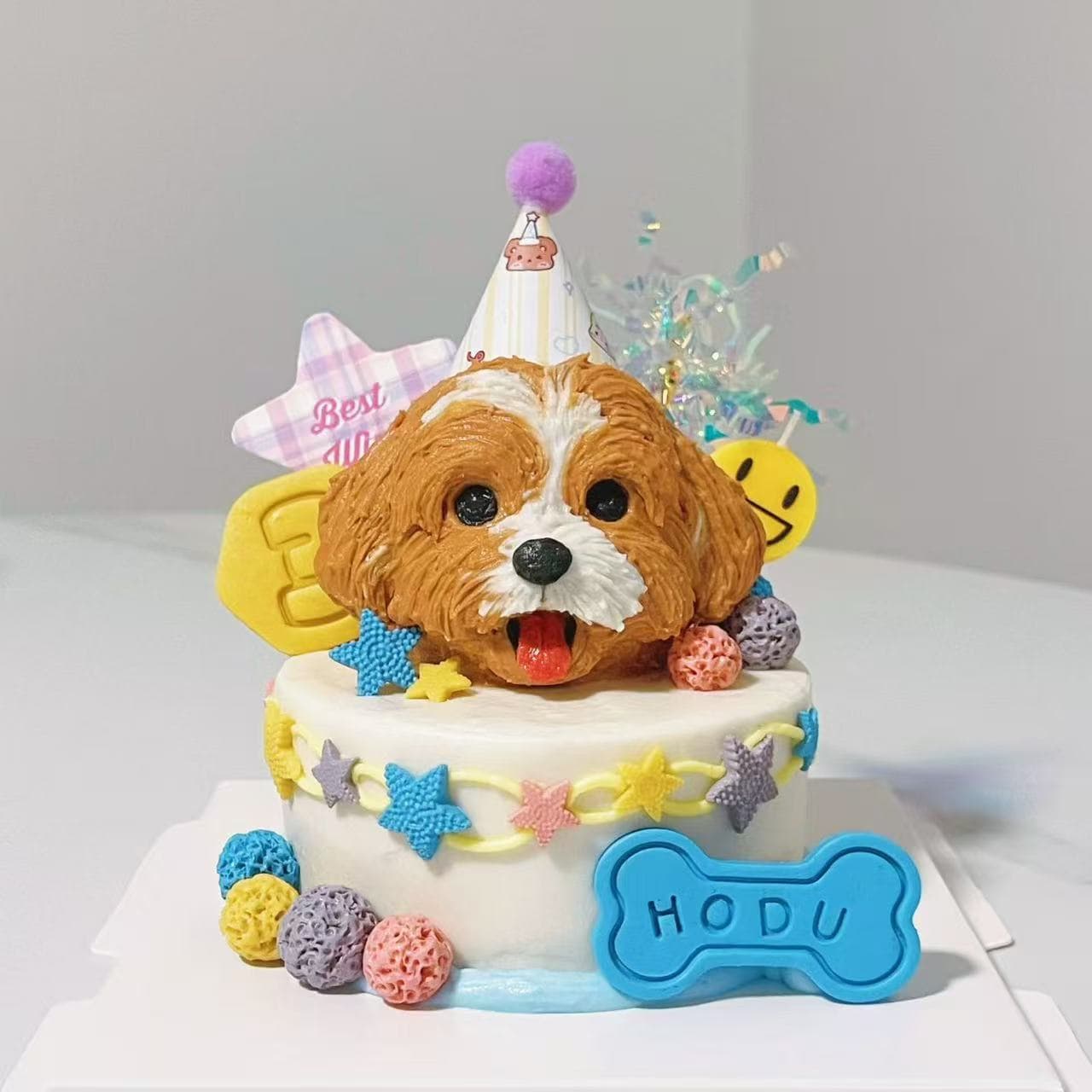 3D head cake product card