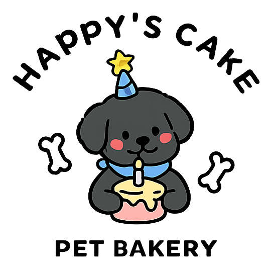 Happy's Cake pet bakery mascot